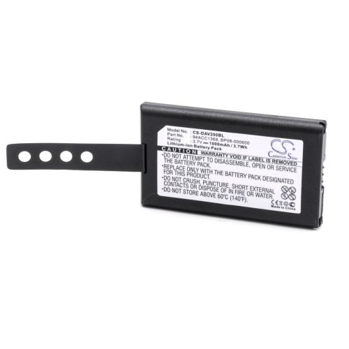 VHBW Datalogic 11300794 Barcode Reader POS Battery, 3H21-00000370, 1000mAh, 3.7V, Li-Ion