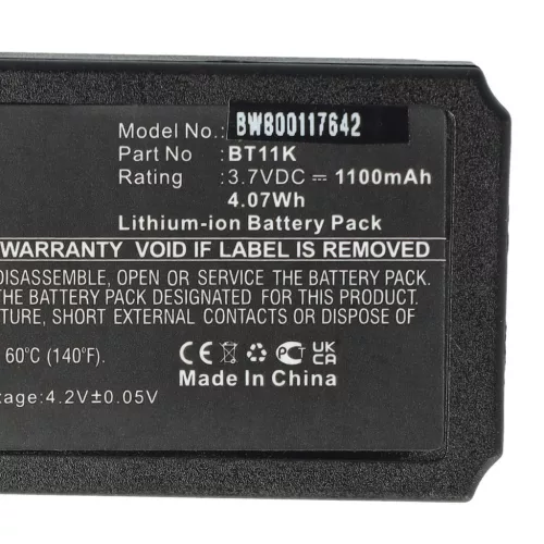 VHBW Danfoss BT11K Industrial Remote Control Battery - 1100 mAh 3.7 V Li-Ion