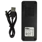 VHBW Micro USB Ladegerät für Lithium Knopfzellen, 14500 Akkuzellen - 4,2 V / 0,65 A