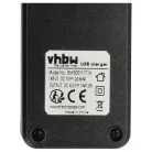 VHBW Micro USB Ladegerät für Lithium Knopfzellen, 14500 Akkuzellen - 4,2 V / 0,65 A