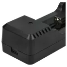 VHBW Micro USB Ladegerät für Lithium Knopfzellen, 14500 Akkuzellen - 4,2 V / 0,65 A