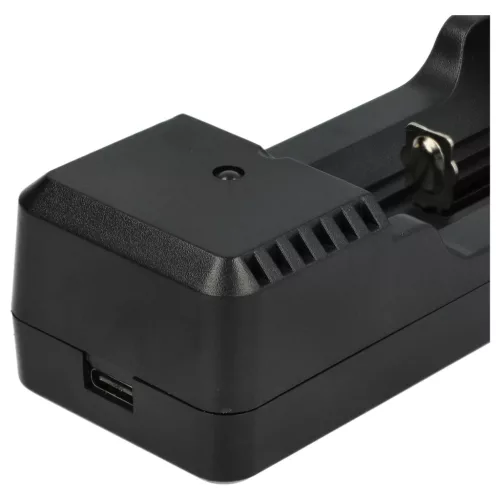 VHBW Micro USB Ladegerät für Lithium Knopfzellen, 14500 Akkuzellen - 4,2 V / 0,65 A