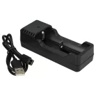 VHBW Micro USB Ladegerät für Lithium Knopfzellen, 14500 Akkuzellen - 4,2 V / 0,65 A