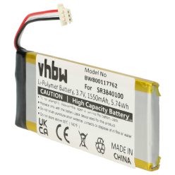   VHBW GPS Akku SR3840100, 334432602678 - 1550 mAh 3,7 V Li-Polymer