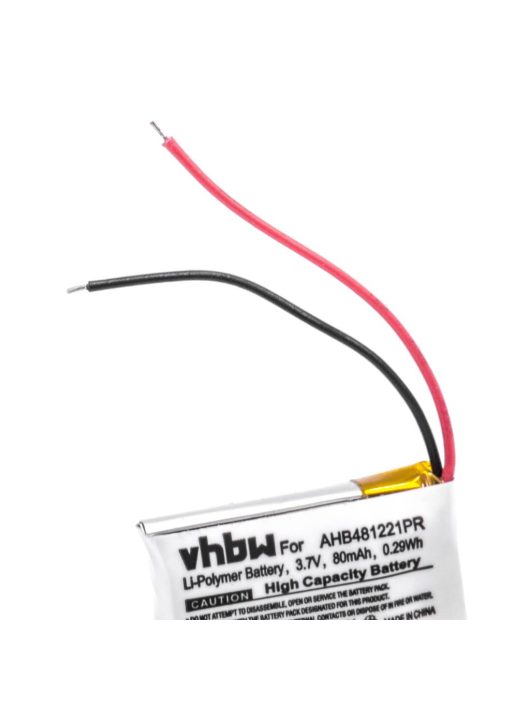 Vezeték nélküli fejhallgató akku a Bose AHB481221PR-hez - 80 mAh 3,7 V Li-polimer