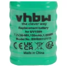 VHBW Battery 6/V150H - 150 mAh 7.2 V NiMH