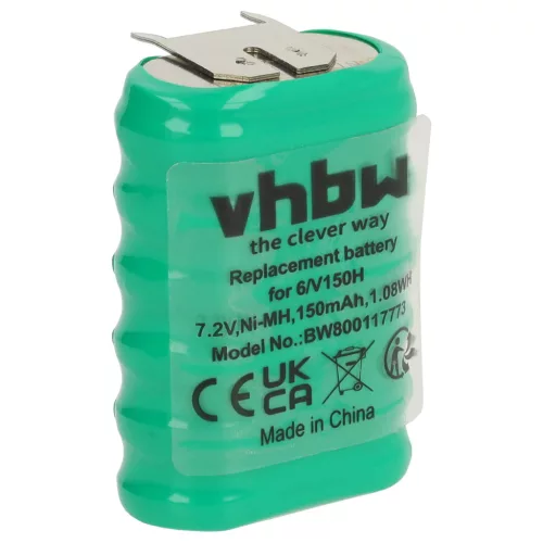 VHBW Battery 6/V150H - 150 mAh 7.2 V NiMH
