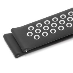   Huawei Okosóra Csuklópánt - 13,3 cm + 9,7 cm, 22 mm, Szilikon, Fekete, Fehér