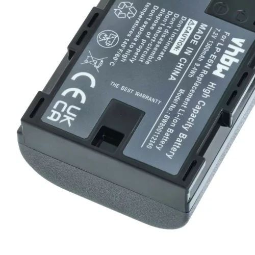 VHBW Akku Canon LP-E6N Ersatz - 1300 mAh 7,2 V Li-Ion