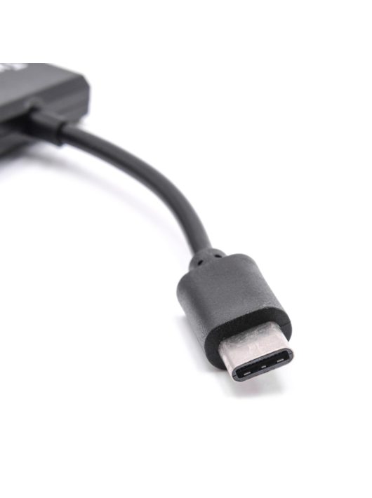 OTG-adapter, C típusú USB (dugasz), Mikro USB-port (aljzat), 2x USB-port (aljzat)