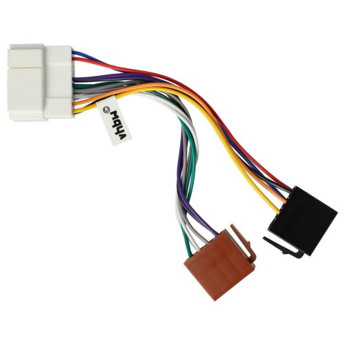 VHBW ISO Adapter für Honda, Fiat, Opel, Suzuki Autoradio - ISO 10487 Anschluss