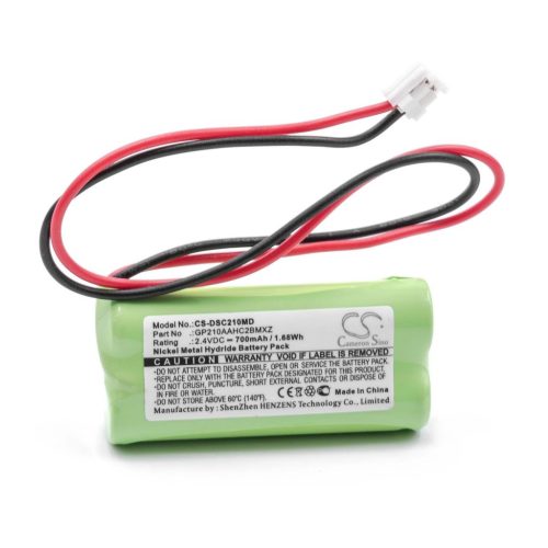 VHBW Dentsply GP210AAHC2BMXZ Medical Equipment Battery - 700mAh 2.4V NiMH
