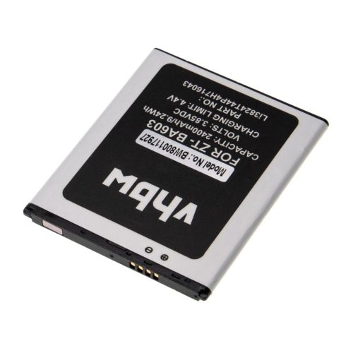 VHBW Mobile Phone Battery ZTE Li3824T44P4H716043 - 2400 mAh 3.85 V Li-Ion - Smartphone Battery
