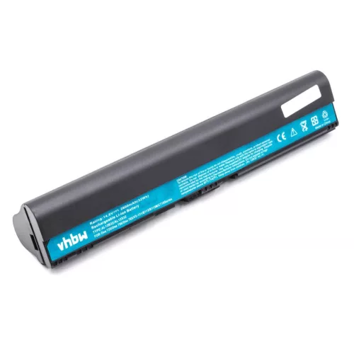 VHBW Notebook Battery Acer AL12B31, AL12B32, 4ICR17/65, AL12B72 - 2600 mAh 14.8 V Li-Ion, black