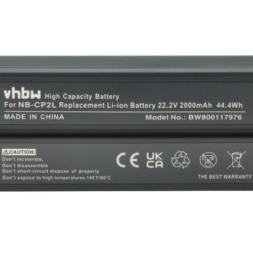 VHBW Akkumulátor Canon NB-CP2L, NB-CP1L, CS-CP2L, CS-CP2, CP-2L nyomtatókhoz - 2000 mAh 22,2 V Li-Ion