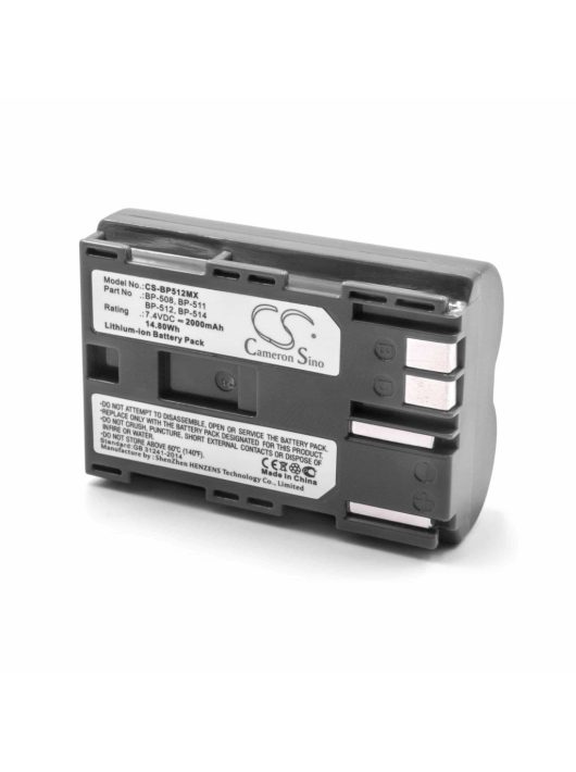 Canon BP-511A, BP-512, BP-514, BP-511, BP-508 akkumulátor - 2000 mAh, 7,4 V, Li-Ion