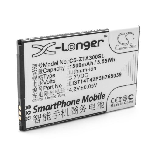 VHBW Mobile Phone Battery ZTE Li3714T42P3h765039 - 1500 mAh 3.7 V Li-Ion - Smartphone Battery
