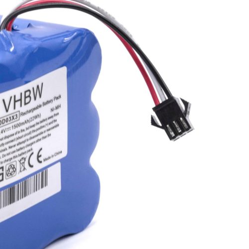 VHBW Akku Klarstein NS3000D03X3, YX-NI-MH-022144-TN - 1500 mAh, 14,4 V, NiMH