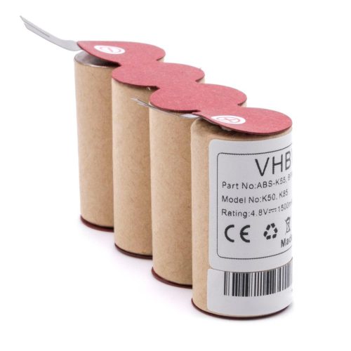 VHBW Battery for Kärcher BF9900, ABS-K55 - 1500 mAh, 4.8 V, NiMH