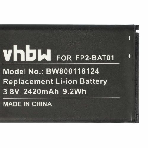 VHBW Mobile Phone Battery for Fairphone FP2-BAT01 - 2420 mAh 3.8 V Li-Ion - Smartphone Battery