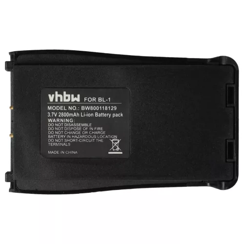 VHBW Radio Akku Baofeng BL-1 - 2800 mAh 3,7 V Li-Ion