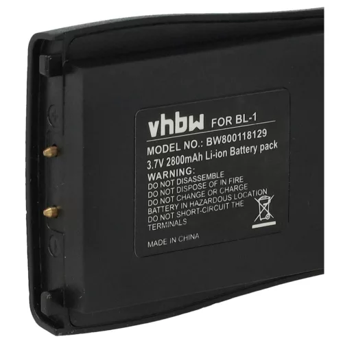 VHBW Radio Akku Baofeng BL-1 - 2800 mAh 3,7 V Li-Ion