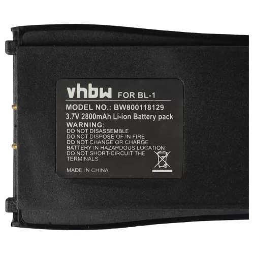 VHBW Radio Akku Baofeng BL-1 - 2800 mAh 3,7 V Li-Ion