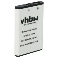 VHBW Radio Akku Baofeng BL-3 - 1500 mAh 3,7 V Li-Ion