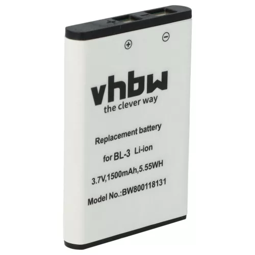 VHBW Radio Akku Baofeng BL-3 - 1500 mAh 3,7 V Li-Ion