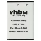 VHBW Radio Akku Baofeng BL-3 - 1500 mAh 3,7 V Li-Ion