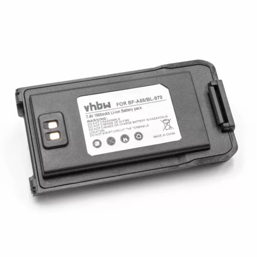 VHBW Radio Akku Baofeng BF-A58, BL-970 - 1800 mAh 7,4 V Li-Ion