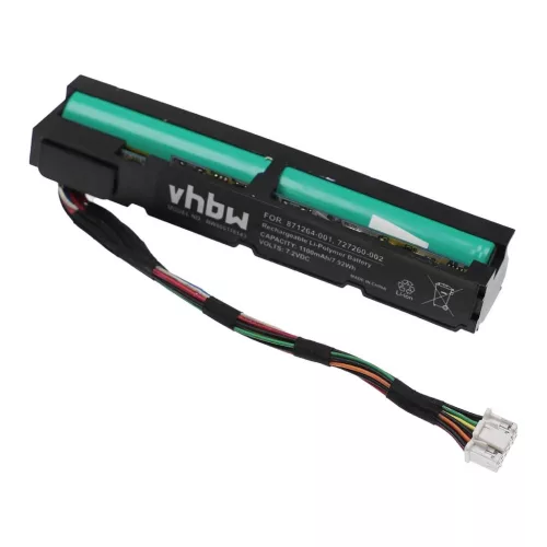 VHBW HP 71004, 727260-002, 727260-003, 727258-B21 RAID Controller - 1100 mAh 3,7 V Li-Ion