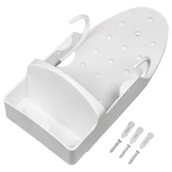 VHBW Steam Iron Holder - 11.5 x 22.5 x 9 cm, White