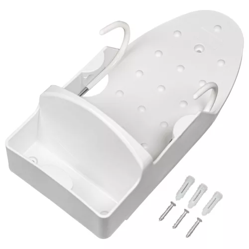 VHBW Steam Iron Holder - 11.5 x 22.5 x 9 cm, White