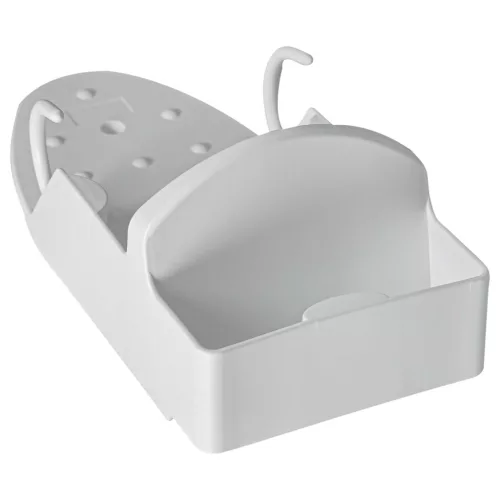 VHBW Steam Iron Holder - 11.5 x 22.5 x 9 cm, White