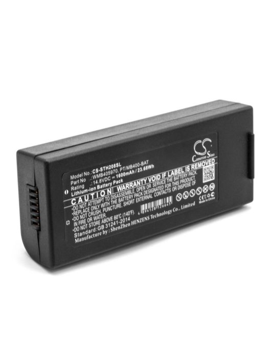 Akkumulátor  WMB405970, PT/MB400-BAT nyomtatóhoz - 1600 mAh 14,8 V Li-Ion