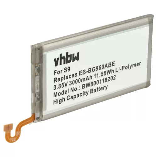 VHBW Mobile Phone Battery for Samsung EB-BG960ABE - 3000 mAh 3.85 V Li-Polymer