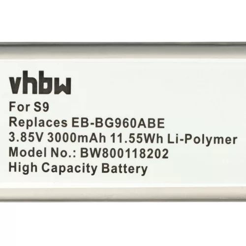 VHBW Mobile Phone Battery for Samsung EB-BG960ABE - 3000 mAh 3.85 V Li-Polymer