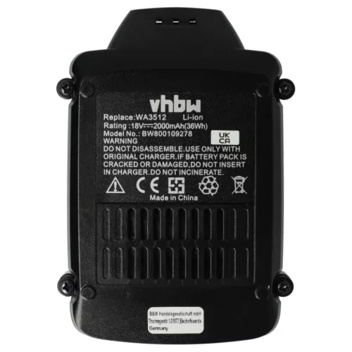 VHBW Electric Tool Battery RW9351.1 - 2000 mAh 18 V Li-Ion