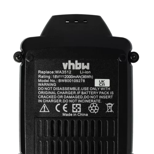 VHBW Electric Tool Battery RW9351.1 - 2000 mAh 18 V Li-Ion