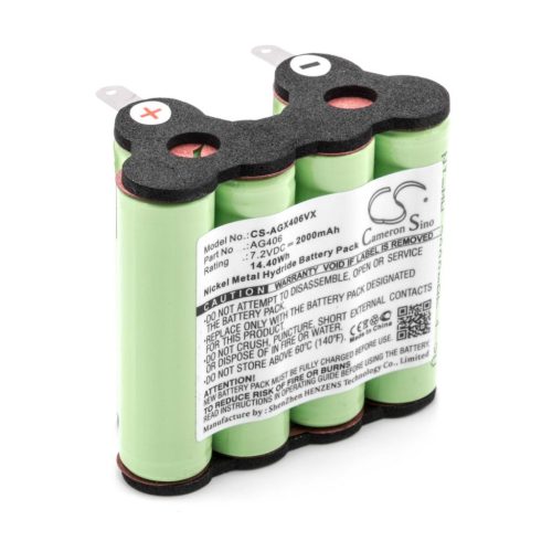 VHBW Battery for AEG/Electrolux 90016553200, 90005510600, 90016584800 - 2000 mAh, 7.2 V, NiMH