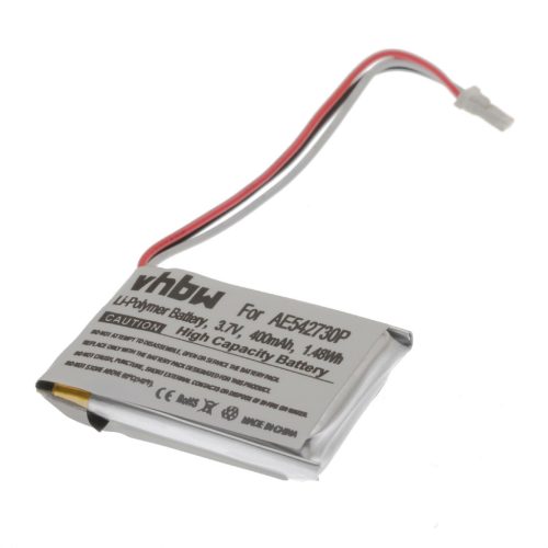 VHBW GPS Akku AE542730P - 400 mAh 3,7 V Li-Polymer