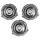 VHBW Philips SH30/50 Shaving Head, 3x, Nickel