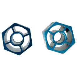   VHBW 2x Bicycle Footrest, BMX, Mountain Bike - BMX Pegs, 6.6 x 2.5 cm, Blue