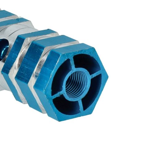 VHBW 2x Bicycle Footrest, BMX, Mountain Bike - BMX Pegs, 6.6 x 2.5 cm, Blue