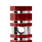 VHBW 2x Footrest for Bicycle, BMX, Mountain Bike - BMX Pegs, 6.6 x 2.5 cm, Red