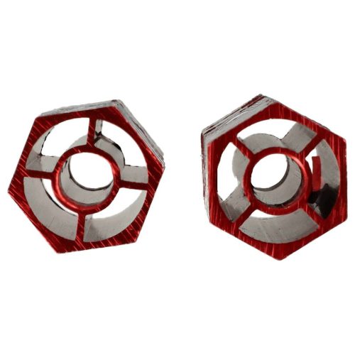 VHBW 2x Footrest for Bicycle, BMX, Mountain Bike - BMX Pegs, 6.6 x 2.5 cm, Red