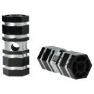 VHBW 2x Lábtartó Kerékpárhoz, BMX, Hegyi Kerékpár - BMX Csapok, 6,6 x 2,5 cm, Fekete