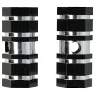 VHBW 2x Lábtartó Kerékpárhoz, BMX, Hegyi Kerékpár - BMX Csapok, 6,6 x 2,5 cm, Fekete