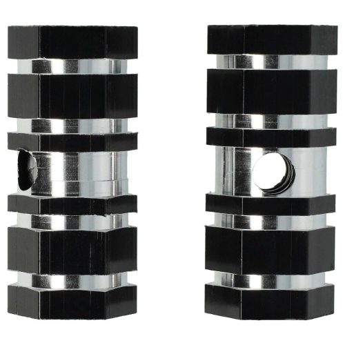 VHBW 2x Lábtartó Kerékpárhoz, BMX, Hegyi Kerékpár - BMX Csapok, 6,6 x 2,5 cm, Fekete